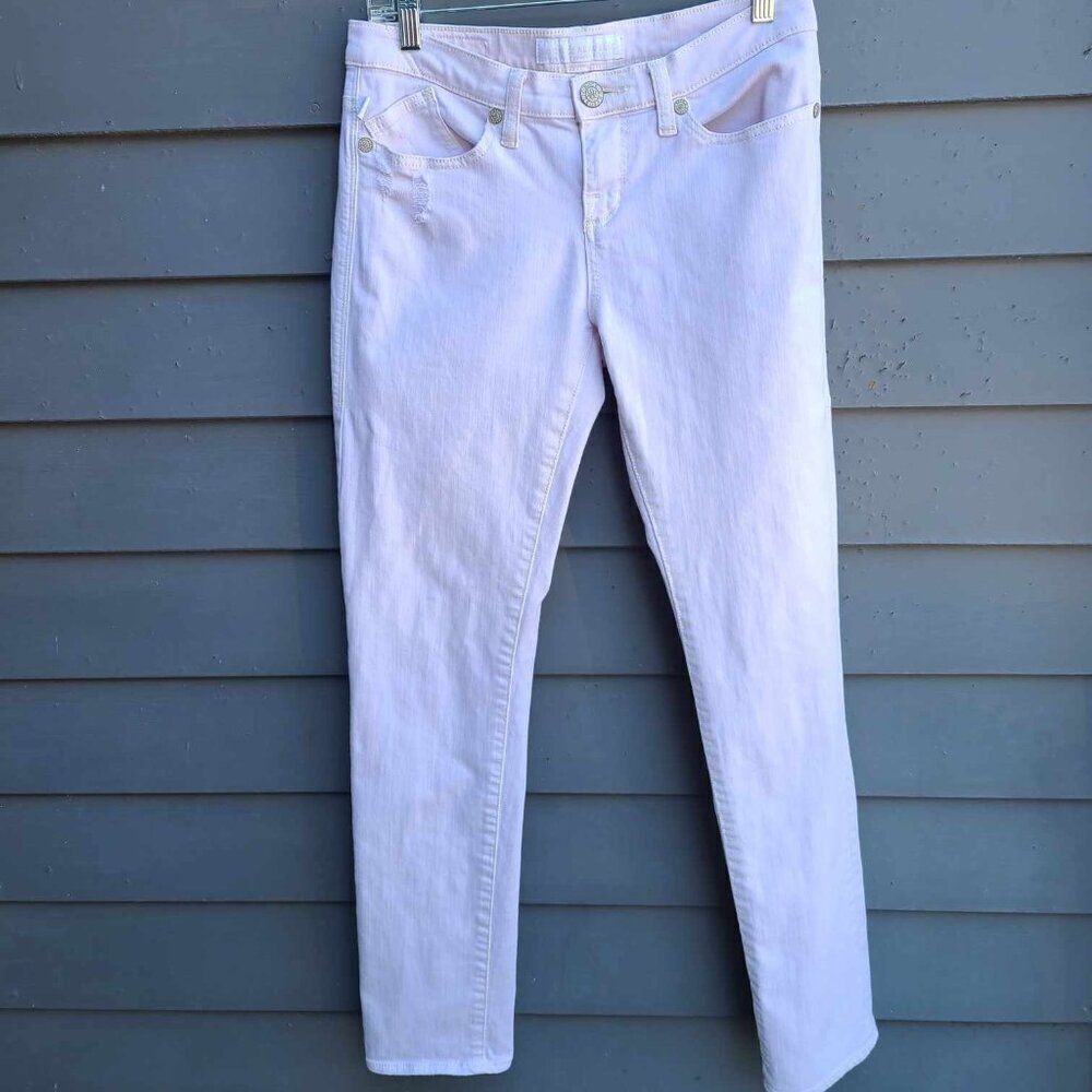 Rock & Republic White ish Jeans Distressed size 8
